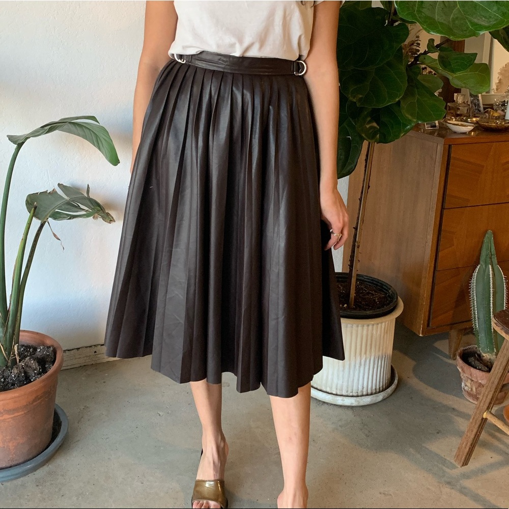 Zara faux leather skirt